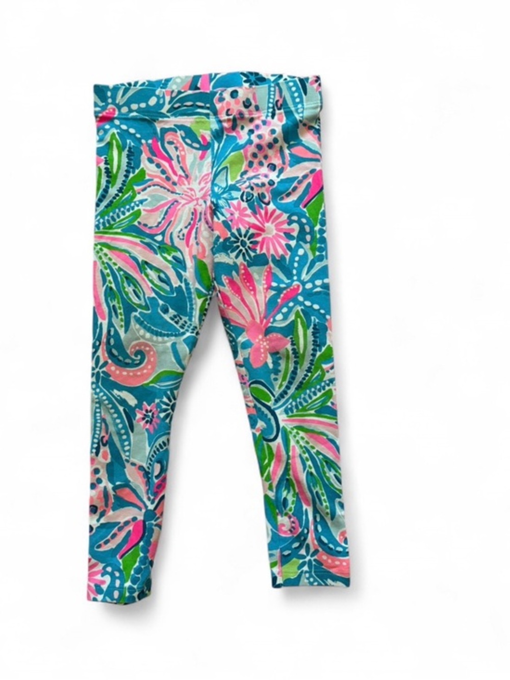 Lilly Pulitzer Maia Tropical Leggings Girls Small S